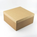 Коробка с дном из микрогофры 30*30*15 см с окном